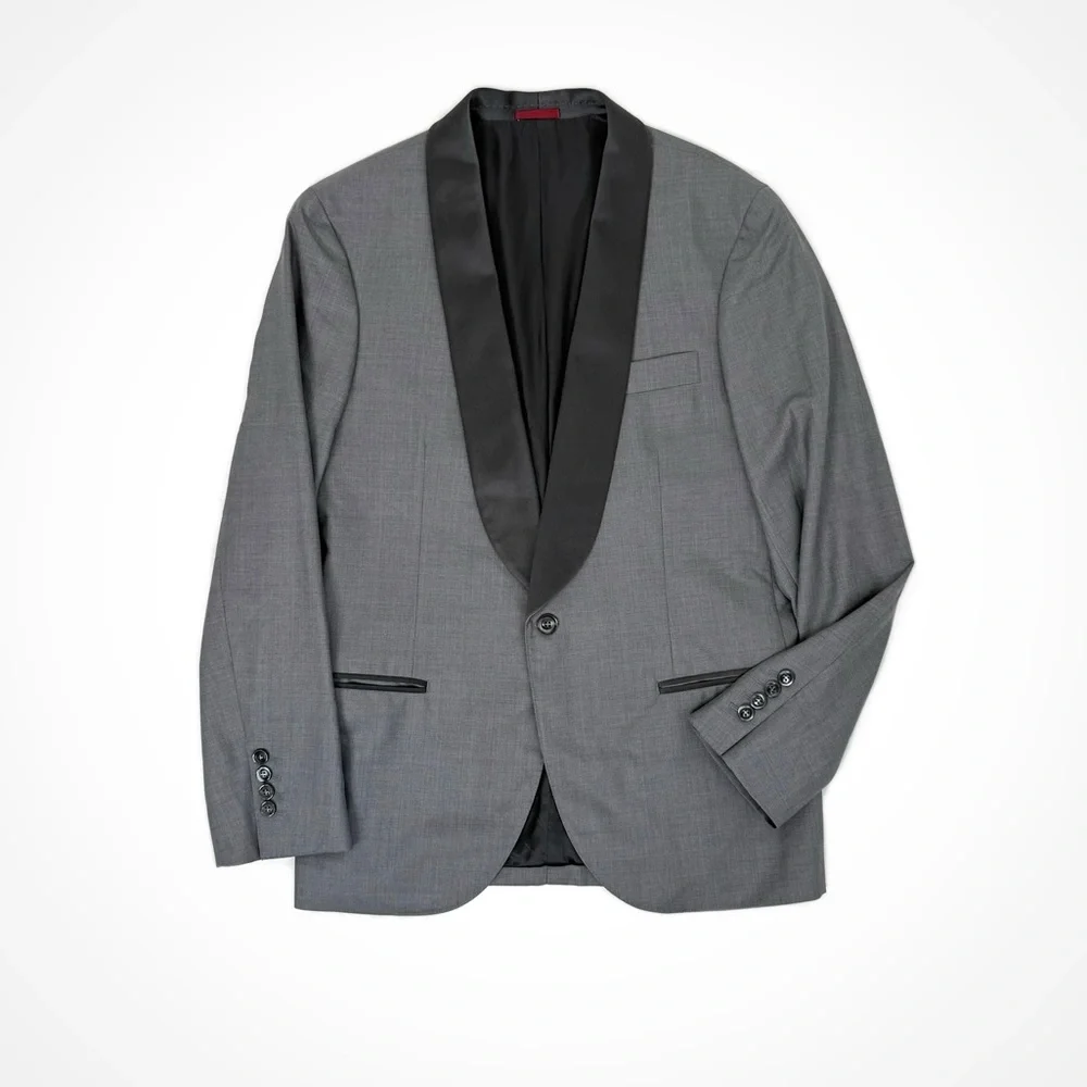 Brunello Cucinelli Silk & Wool Shawl Collar Formal Jacket | 38 - Picture 3 of 15
